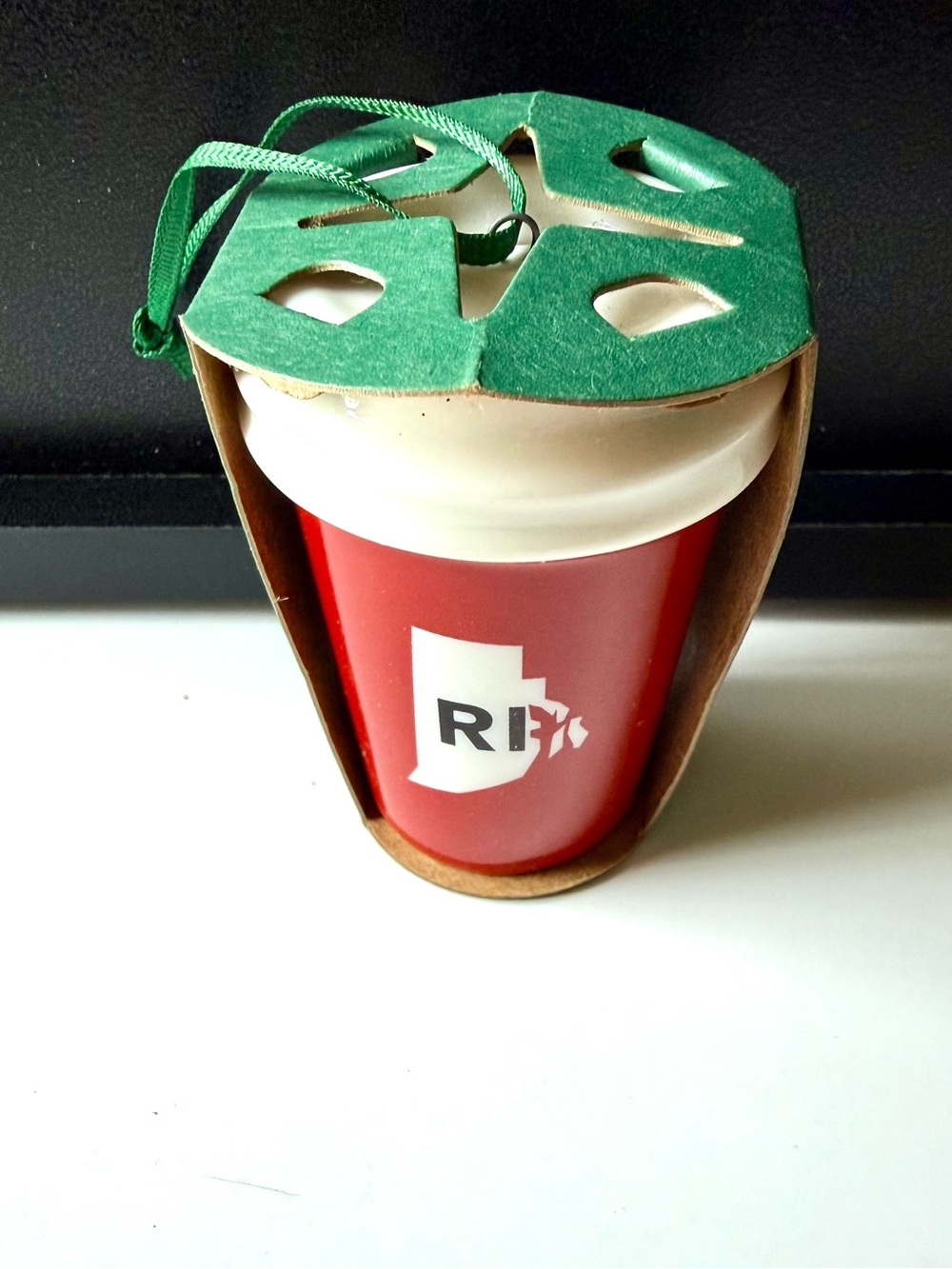 Starbucks Rhode Island RI Local Ornament USA State Red Cup